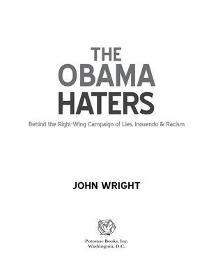 cover image of The Obama Haters